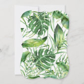 Hawaiian Tropical Floral First Heilige Communie Kaart (Achterkant)