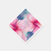 hawaiian tropical floral hibiscus save the date servet (Hoek)