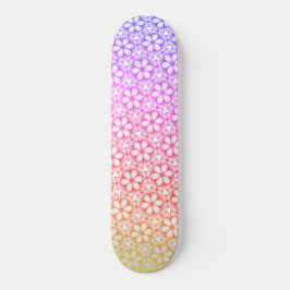 Hawaiian Tropical Floral Ombre Kaleidoscope Persoonlijk Skateboard