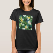 Hawaiian Tropical Flower Leaf Pattern Beach Vacati T-shirt (Voorkant)