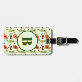 Hawaiian Tropical Fruit Cream Custom Luggage Tag Bagagelabel