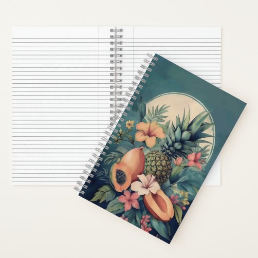  Hawaiian Tropical Fruit Poster Notitieboek (Binnen)