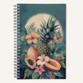  Hawaiian Tropical Fruit Poster Notitieboek (Voorkant)