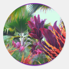 Hawaiian Tropical Garden Sticker