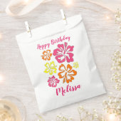 Hawaiian Tropical Hibiscus Flowers Floral print Bedankzakje (Geknipt)