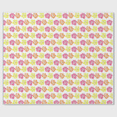 Hawaiian Tropical Hibiscus Flowers Floral print Cadeaupapier (Vlak)