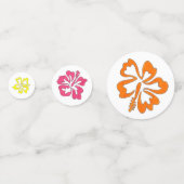 Hawaiian Tropical Hibiscus Flowers Floral print Confetti (Voorkanten)