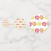 Hawaiian Tropical Hibiscus Flowers Floral print Confetti (Achterkanten)