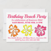 Hawaiian Tropical Hibiscus Flowers Floral print Kaart (Voorkant)