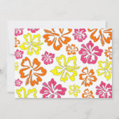 Hawaiian Tropical Hibiscus Flowers Floral print Kaart (Achterkant)