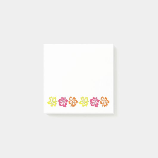 Hawaiian Tropical Hibiscus Flowers Floral print Post-it® Notes (Voorkant)