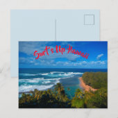 Hawaiian Tropical Island Briefkaart (Voorkant / Achterkant)