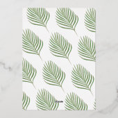 Hawaiian Tropical Island Hibiscus Folie Feestdagenkaart (Achterkant)