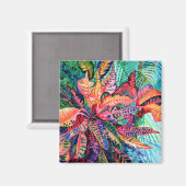 Hawaiian Tropical Leaves Magnet (Voorkant / Achterkant)