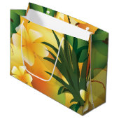 Hawaiian Tropical Luau Gift Bag Large Groot Cadeauzakje (Voorkant Gekanteld)