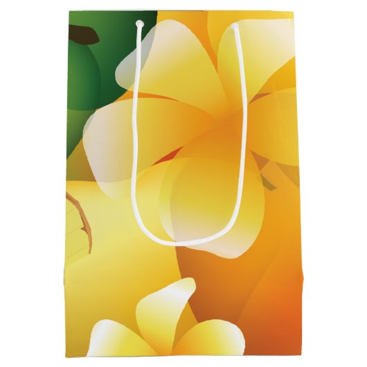 Hawaiian Tropical Luau Gift Bag Medium Cadeauzakje (Achterkant)