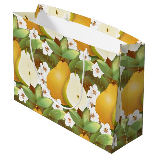 Hawaiian Tropical Pears Fruit Florence Botanical Large Cadeautasje (Achterkant Gekanteld)