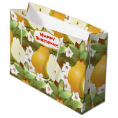 Hawaiian Tropical Pears Fruit Florence Botanical Large Cadeautasje (Voorkant Gekanteld)