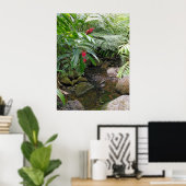 Hawaiian Tropical Stream Poster (Thuiskantoor)