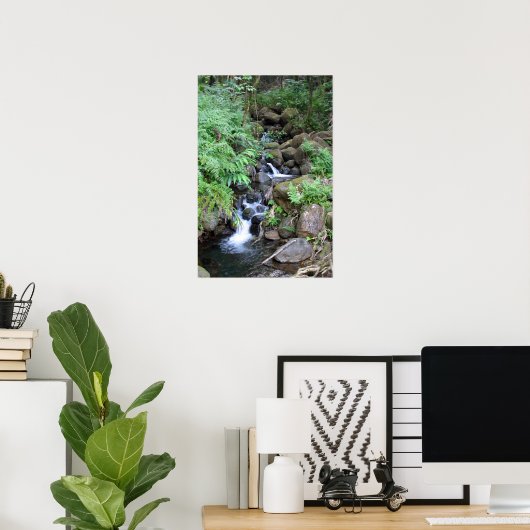 Hawaiian Tropical Stream Print (Thuiskantoor)