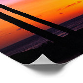 Hawaiian Tropical Sunset Paradise Poster (Hoek)