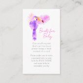 Hawaiian Tropical Toucan Baby shower Book Request Informatiekaartje (Voorkant)