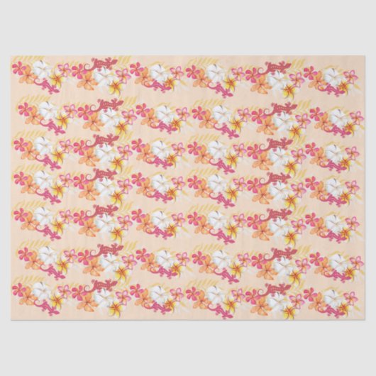 Hawaiian Tropics 2 Plumeria Tissue Paper Tissuepapier (Voorkant)