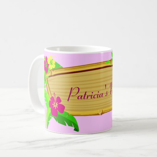 Hawaiian Tropics Bloemensjabloon Mok (Voorkant links)