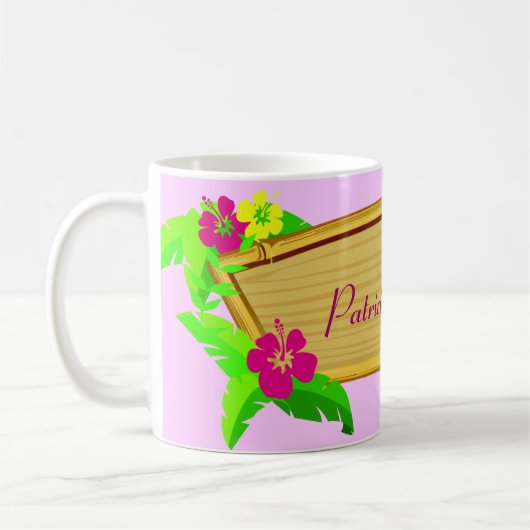 Hawaiian Tropics Floral Sjabloon Mok (Links)