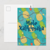 Hawaiian Tropische anananasappelmoes Briefkaart (Voorkant / Achterkant)