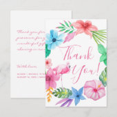 Hawaiian tropische baardbruiloft bedankt (Voorkant / Achterkant)