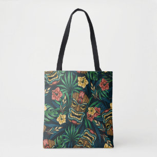 Hawaiian tropische kleurig naadloos patroon met t  tote bag