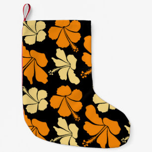Hawaiian tropische natuurflorale naadloos patroon  kleine kerstsok