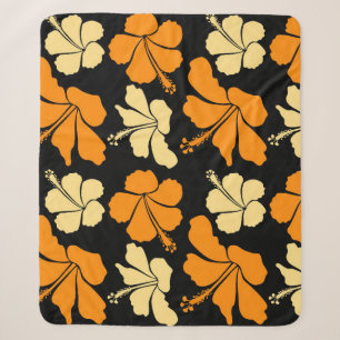 Hawaiian tropische natuurflorale naadloos patroon sherpa deken