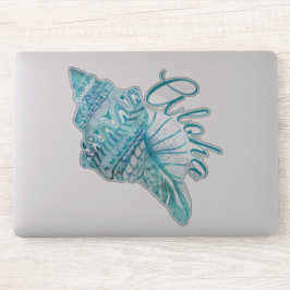 Hawaiian Turquoise Conch Shell Aloha Sticker