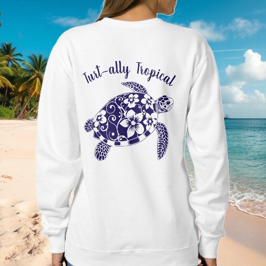 Hawaiian Turtle-Fisherman Core-Dark Blue Trui