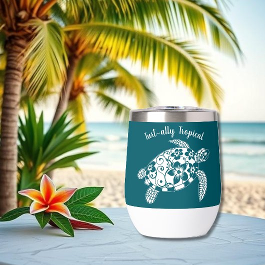 Hawaiian Turtle-Fisherman Esthetisch-Blauwgroen