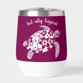 Hawaiian Turtle-Fisherman esthetische wijn kleur (Voorkant)