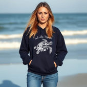Hawaiian Turtle Turt-ally Tropical Hoodie