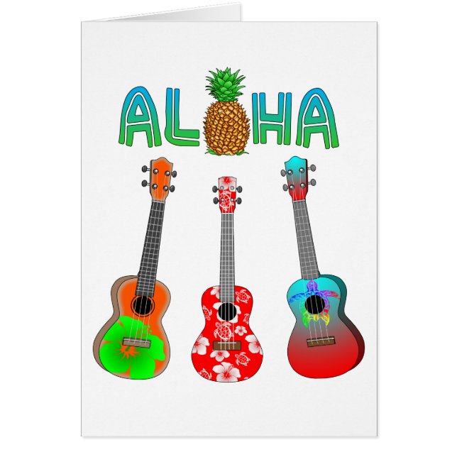 Hawaiian Ukulele Aloha Hawaii (Voorkant)