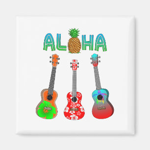 Hawaiian Ukulele Aloha Hawaii Magneet