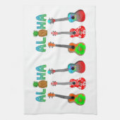 Hawaiian Ukulele Aloha Hawaii Theedoek (Verticaal)