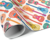 Hawaiian ukulele cadeaupapier (Rol Hoek)