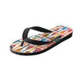 Hawaiian ukulele kinder teenslippers (Schuin)