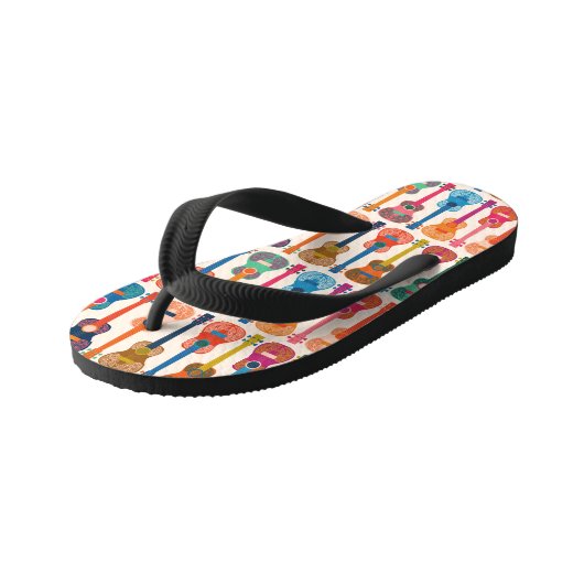 Hawaiian ukulele kinder teenslippers (Schuin)