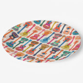 Hawaiian ukulele papieren bordje (Gekanteld)