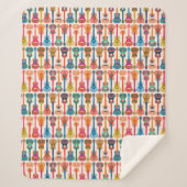 Hawaiian ukulele sherpa deken (Voorkant)