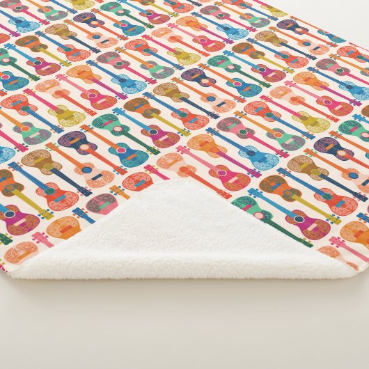 Hawaiian ukulele sherpa deken (3/4)