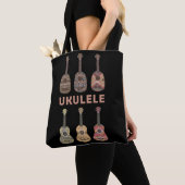 Hawaiian Ukulele types van muziekinstrumenten Tote Bag (Dichtbij)
