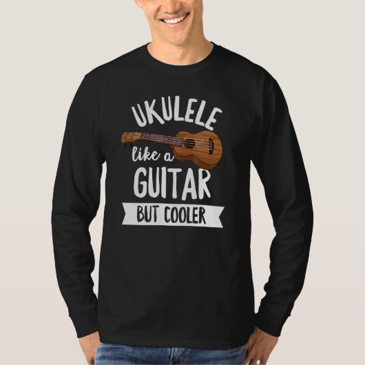 Hawaiian ukulele voor een ukulele t-shirt (Voorkant)